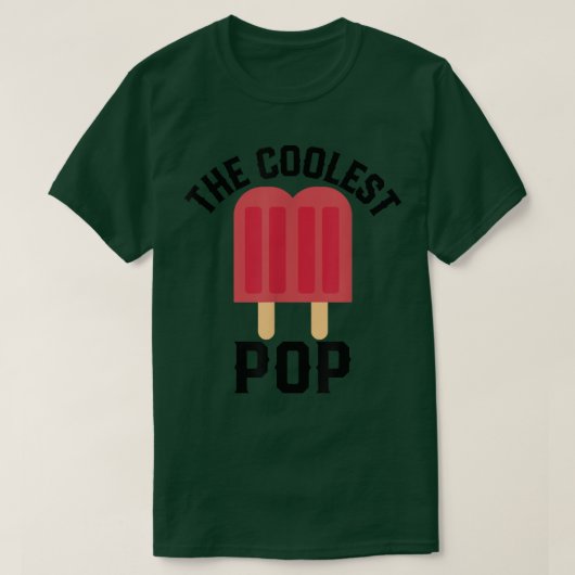 The Coolest pop Funny Ice popsicle  Tシャツ (デザイン正面)