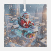 The Coolest Sci-Fi Santa ガラスオーナメント (正面)