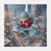 The Coolest Sci-Fi Santa ガラスオーナメント (裏面)