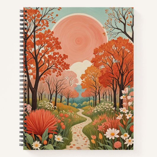 The Coral Sun Path ノートブック (正面)