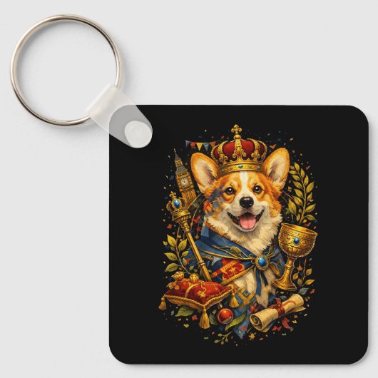 The Corgi King キーホルダー (正面)