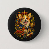 The Corgi King 缶バッジ (正面)