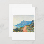 The Corniche Landscape by Claude Monet サンキューカード (正面/裏面)