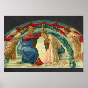 The Coronation of the Virgin by Filippino Lippi ポスター