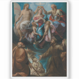 The Coronation of the Virgin with Joseph&Francis シール