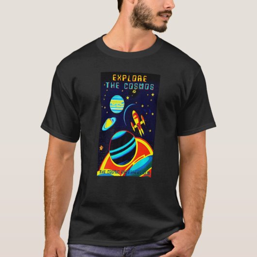 The Cosmic Explorers Club Explore The Cosmos (#14) Tシャツ (正面)