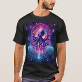 The Cosmic Octopus: Guardian of the Digital Univer Tシャツ (正面)