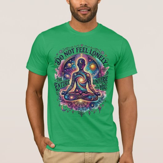 The Cosmic Soul | 聖なる宇宙 タトゥーTシャツ Tシャツ (正面)