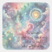 The Cosmos & Quote スクエアシール (正面)