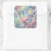 The Cosmos & Quote スクエアシール (バッグ)