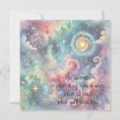 The Cosmos & Quote ノートカード (正面)