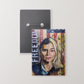 The Cost of Freedom - American Patriot Artwork 缶バッジ (正面/裏面)