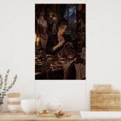 The Costume Keeper | Gothic Circus Fine Art Poster ポスター (キッチン)