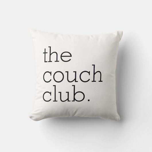 The Couch Club Cotton Throw Pillow クッション (正面)