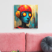 The Counterfeit Man-4 キャンバスプリント (インサイチュ (リビング))