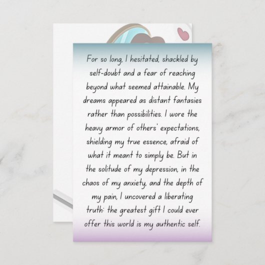 The Courage to Be (正面/裏面)