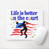 THE COURT USA VOLLEYBALLデザイン マウスパッド (マウス)
