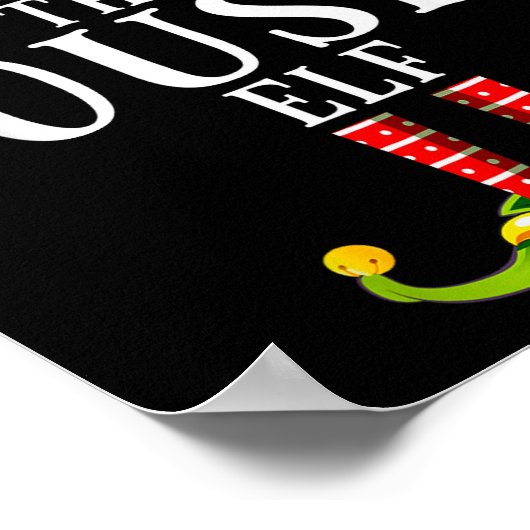 The Cousin Elf Funny Matching Pajama Xmas  ポスター (角)