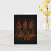 The Coven Bridesmaid Witch Halloween Chelorette Ma カード (黄色い花)