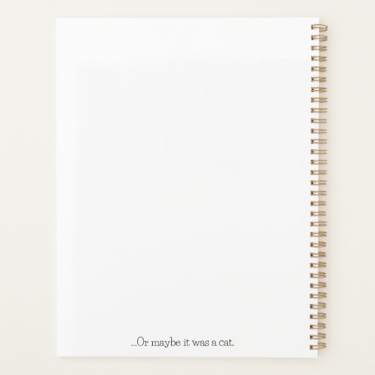 The Cover Had a Dog on It プランナー手帳 (裏面)