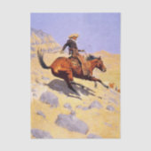 The Cowboy by Frederic Remington 薄葉紙 (正面)