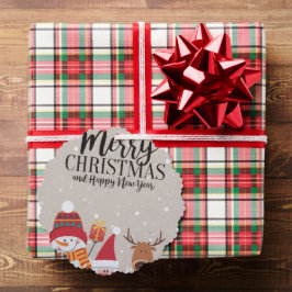 The Cozy Critters Personalized Holiday Tag オーナメントカード