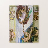 The Creation of Adam by Michelangelo ジグソーパズル | Zazzle.co.jp