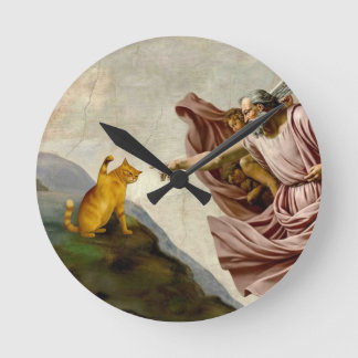 The Creation of Purrfection ラウンド壁時計