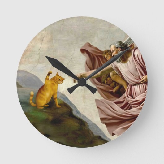 The Creation of Purrfection ラウンド壁時計 (正面)