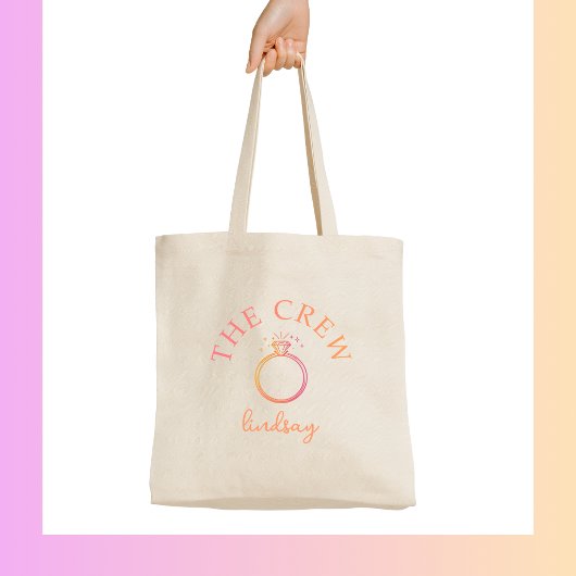The Crew! Ring Bachelorette Party トートバッグ
