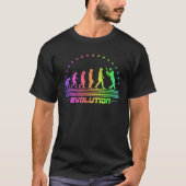 The Cricket Evolution Retro Cricketer Men Cricket  Tシャツ (正面)
