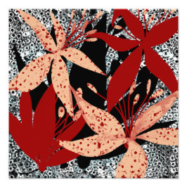 The Crimson Canopy Art Print by Beachside Designs  フォトプリント