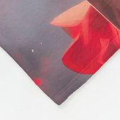 The Crimson Knight | Anime Warrior Princess Art フリースブランケット (角)