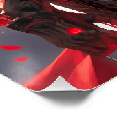 The Crimson Knight | Anime Warrior Princess Art ポスター (コーナー)