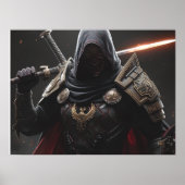 The Crimson Oathbreaker| Fantasy Warrior Poster ポスター (正面)