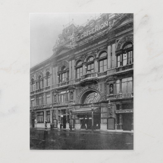 The Criterion Restaurant and Theater, 1902 ポストカード (正面)