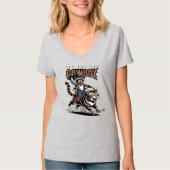 The critter cowboy (Lt. mode) | レディースVネック Tシャツ (正面)