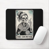 The Crocheter Tarot Card Funny Yarn Design  マウスパッド (マウス)