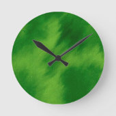 The cross and the green of the forest ラウンド壁時計 (正面)