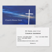 The Cross at Evening Sky religious 名刺 (正面/裏面)