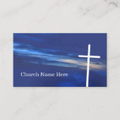 The Cross at Evening Sky religious 名刺 (正面)