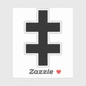 The Cross Of Lorraine (black) シール (シート)