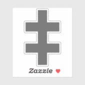 The Cross Of Lorraine (grey) シール (シート)