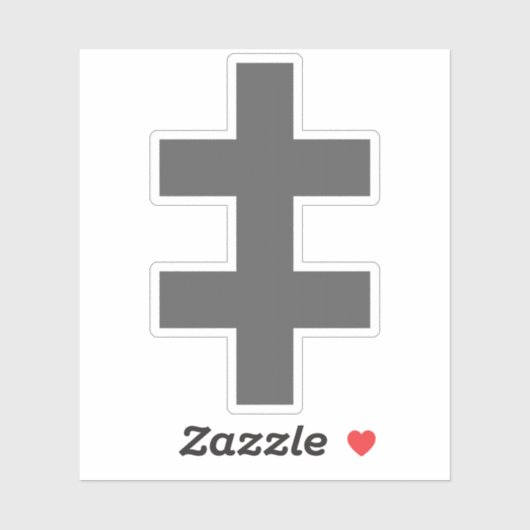 The Cross Of Lorraine (grey) シール (シート)