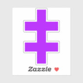 The Cross Of Lorraine (purple) シール (シート)