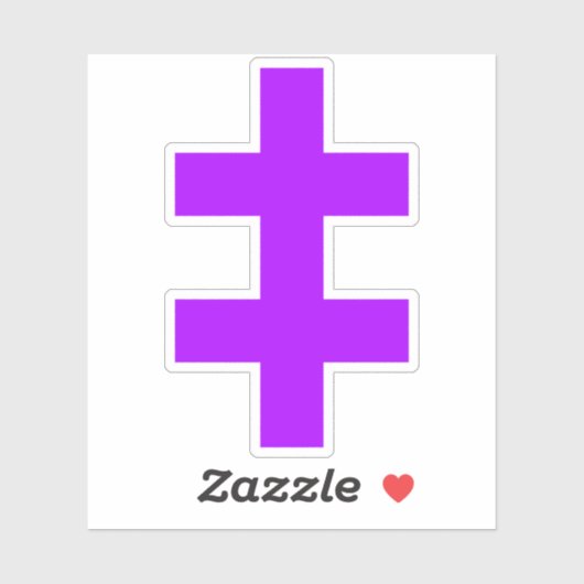 The Cross Of Lorraine (purple) シール (シート)