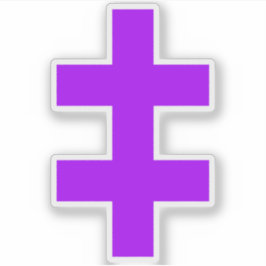 The Cross Of Lorraine (purple) シール