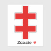 The Cross Of Lorraine (red) シール (シート)