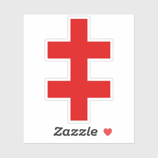 The Cross Of Lorraine (red) シール (シート)