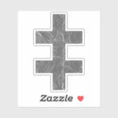 The Cross Of Lorraine (vintage grey) シール (シート)